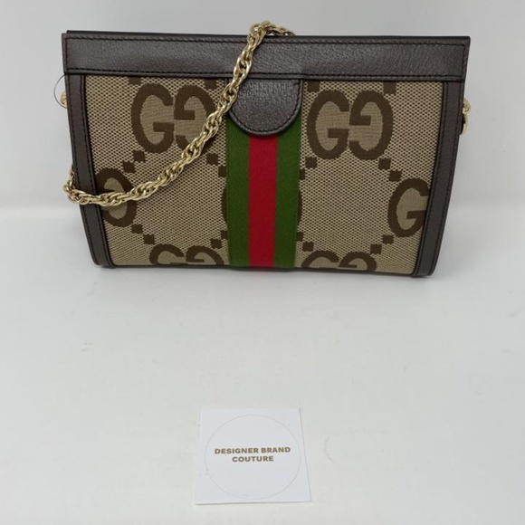 Gucci Small Ophidia Jumbo GG Canvas Shoulder Bag - Picture 3 of 5